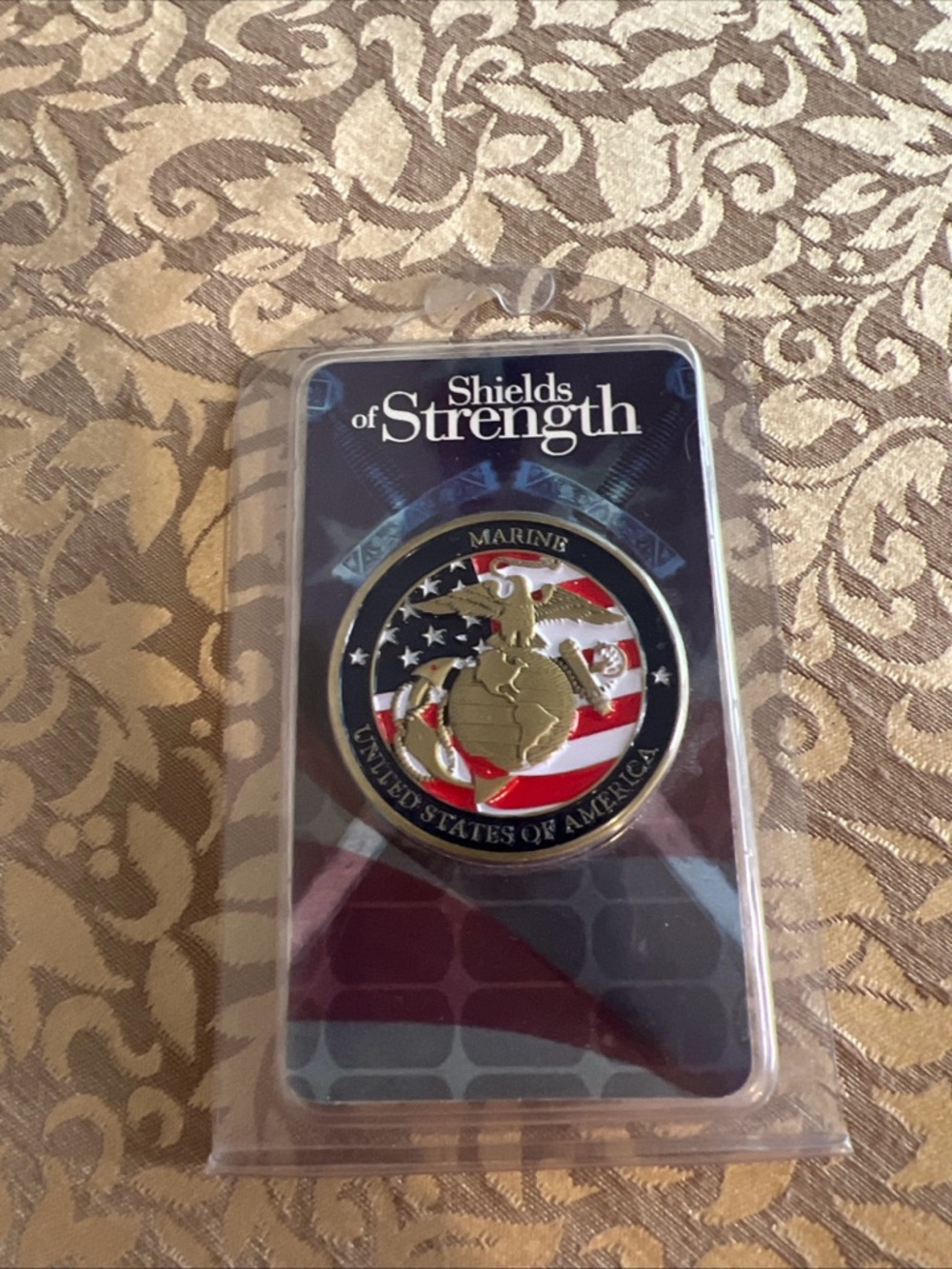 Marine United States Of America Joshua 1:9 1.75" Challenge Coin New In Package
